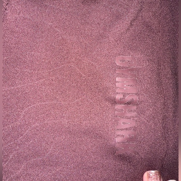 GYMSHARK LEGGINGS. SIZE SMALL. MAROON. EXCELLENT CONDITION. - Picture 2 of 3
